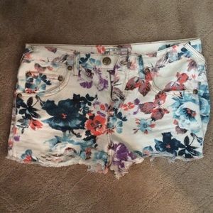 Free People Floral Shorts