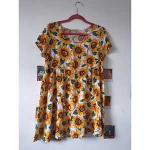 American Apparel Sunflower Babydoll Dress