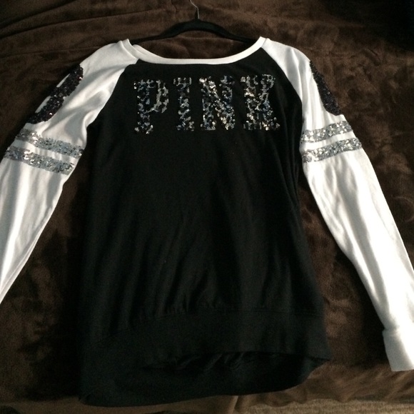 Vs pink sparkly cheetah long sleeves