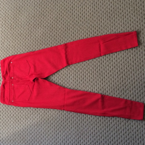 Red Jeggings - Picture 3 of 4