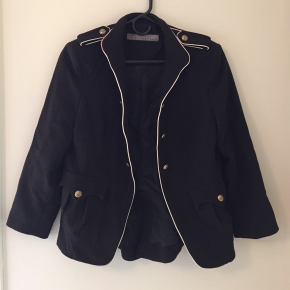 Zara military style blazer Sz L