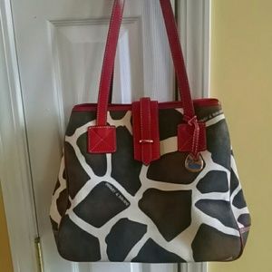 Authentic Dooney & Bourke Giraffe print Handbag