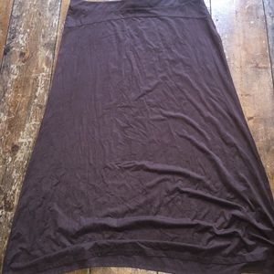 Brown suede Cato skirt xl