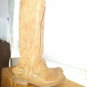 Tan/camel tall boot