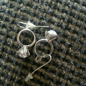 Ring dangle earrings