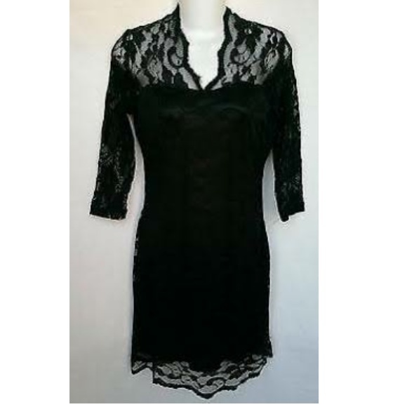 BKMGC Black All Lace Dress