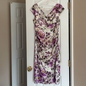 London times purple floral dress