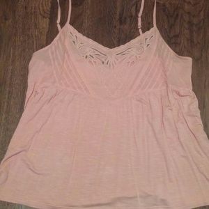 Blush pink baby doll top
