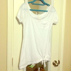 White Hollister swim suit cover up