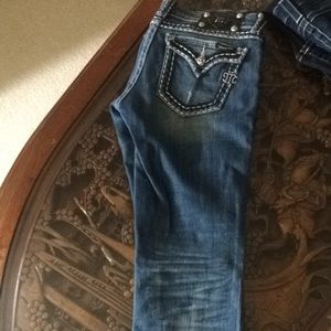 Distressed Miss Me Blue jeans! Super comfortable