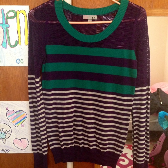 Colorful sweater!