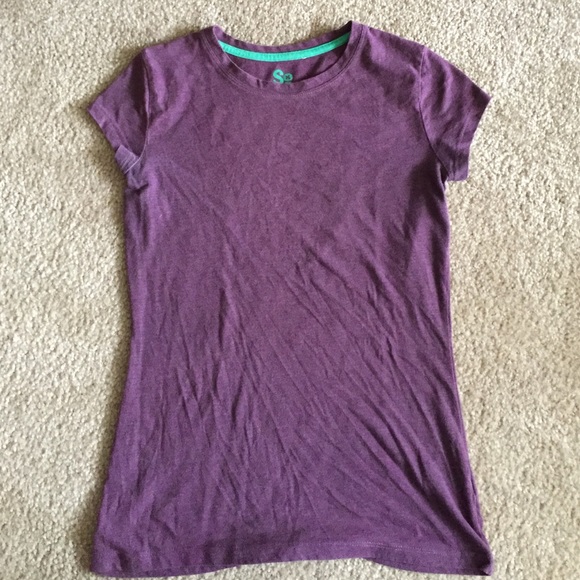 purple crew neck t shirt