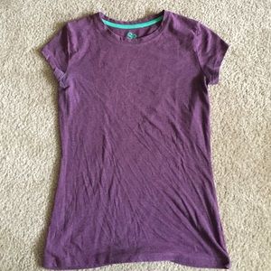 purple crew neck t shirt