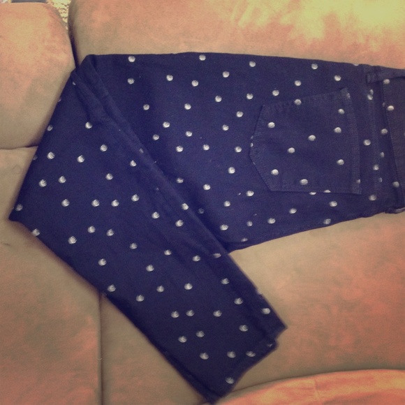 GAP polka dot navy Legging Jeans