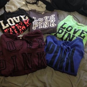 Vs crew necks and jackets all in good condition