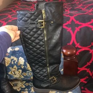 Tall black Bamboo riding boots. New, perfect cond.