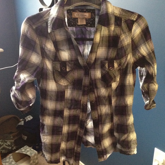 Purple and White/Grey plaid shirt