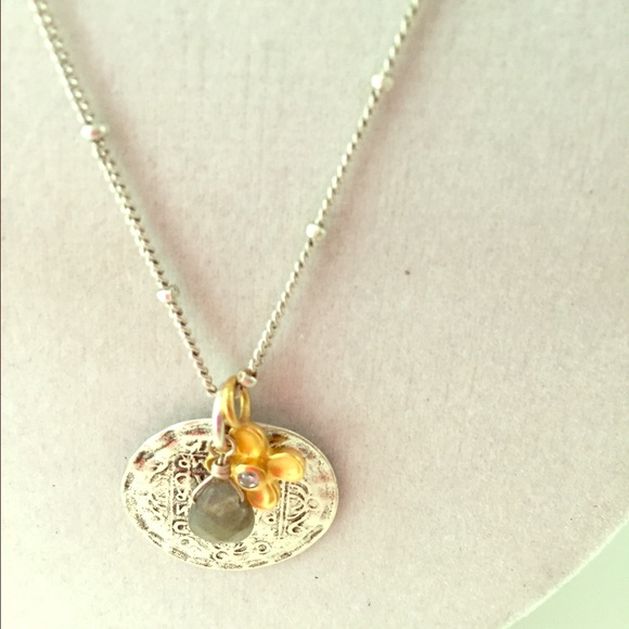 Delicate Stella & Dot 3 charm necklace!