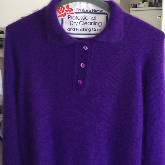 Vintage angora rabbit hair sweater