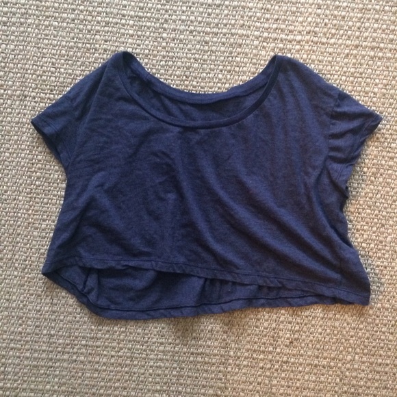 24 HR SALE - AMERICAN APPAREL Navy Crop Top