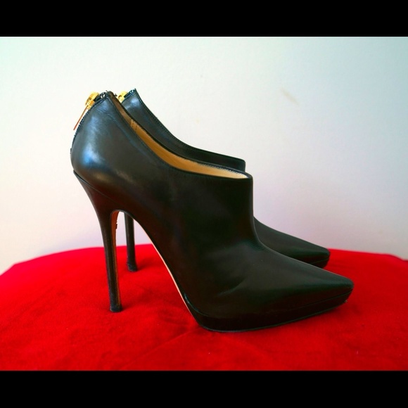 Jimmy Choo Shoes - Jimmy Choo George Black Leather Ankle Boots 37.5 7