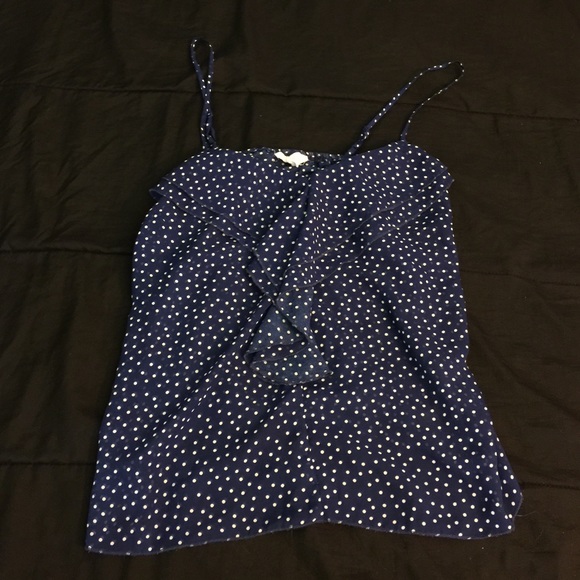 Spaghetti Strap Polka Dot Blouse