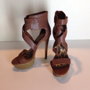 Brown Bebe Heels