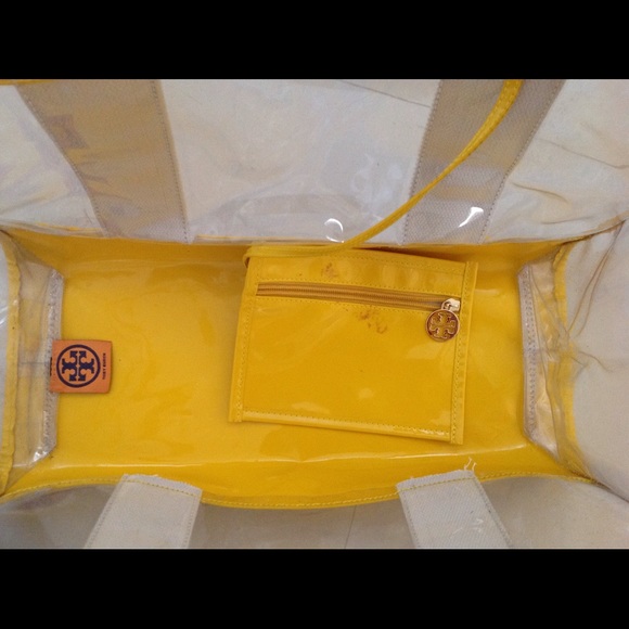 Gently used Tory Burch Clear Yellow Tote - Picture 2 of 4