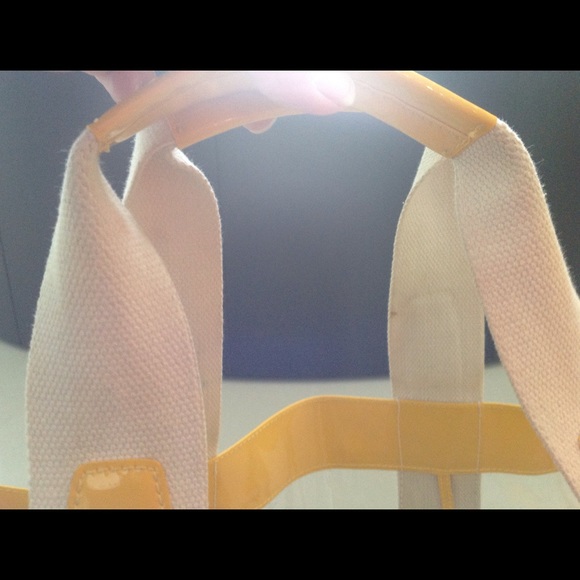 Gently used Tory Burch Clear Yellow Tote - Picture 4 of 4