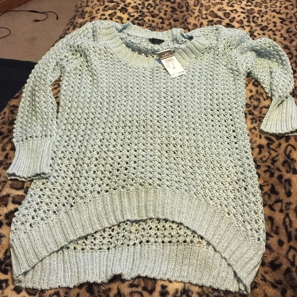 Spring sweater! Mint/bluish green