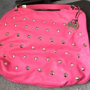 Pink Studded Michael Kors Bag.