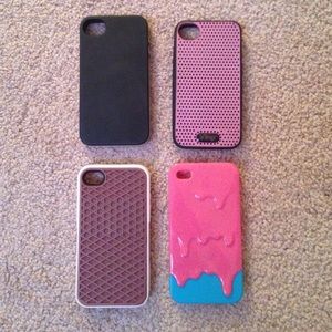 BUNDLE OF 4 PHONE CASES