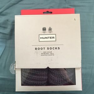 Hunter Slate Half-Cardigan Boot Socks