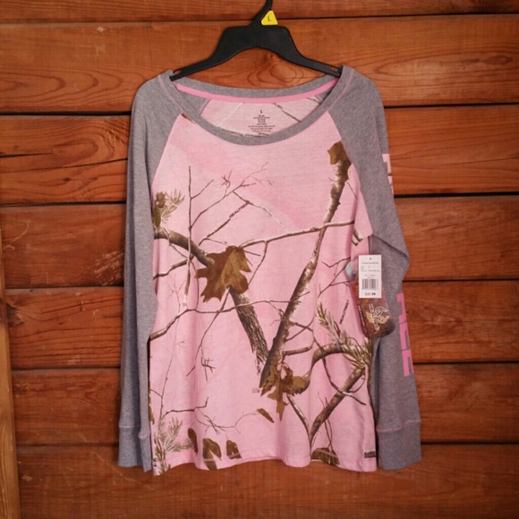 Pink Camo Long Sleeve Shirt from Realtree NEW