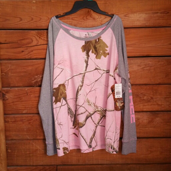 Pink Camp Long Sleeve Shirt by Realtree NEW