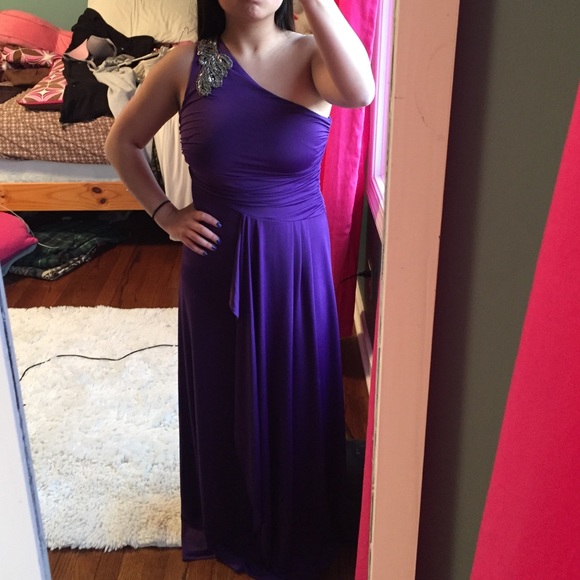 Royal purple prom dress
