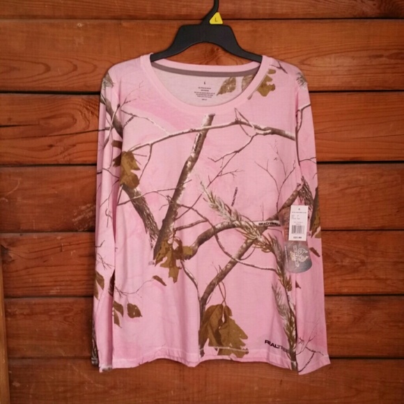 Pink Camp Long Sleeve Shirt NEW
