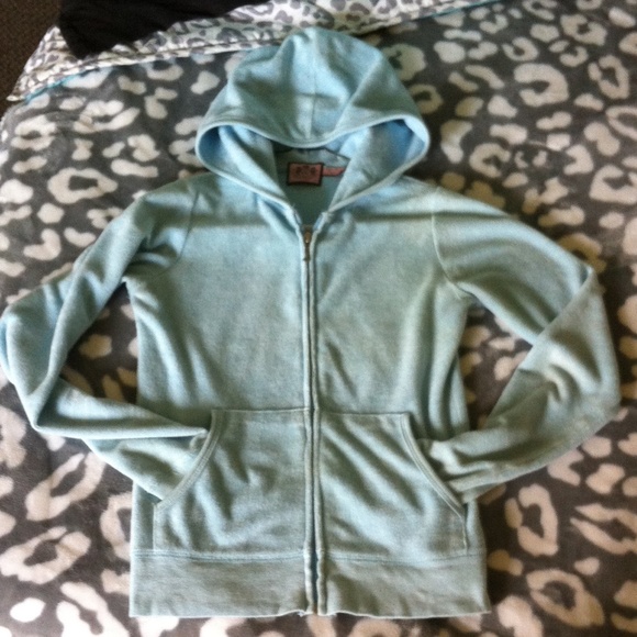 Juicy Couture Zip-Up Hoodie Baby Blue