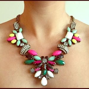 Colorful statement necklace