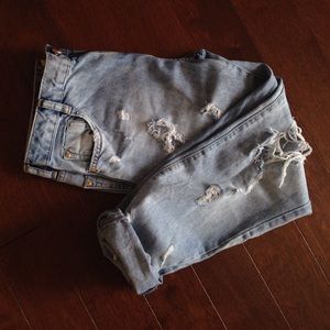Zara Distressed Boyfriend Jeans