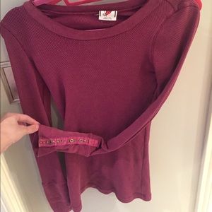 Free people Maroon Thermal
