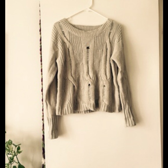 Cozy oatmeal sweater