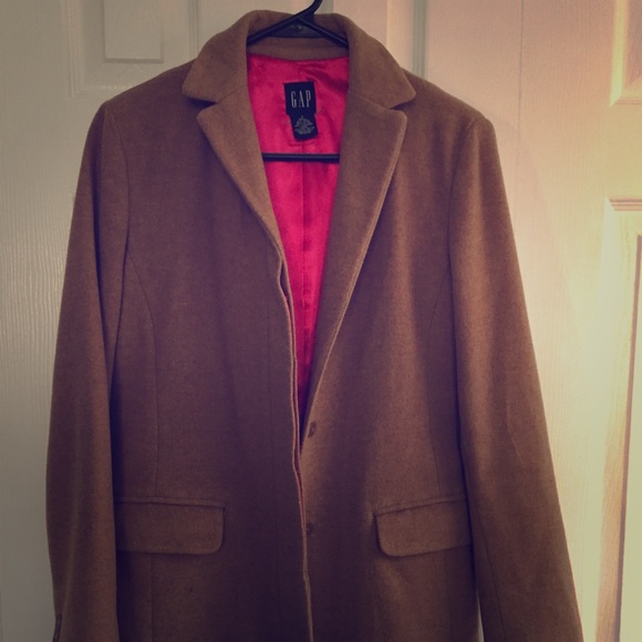 Camel color wool coat