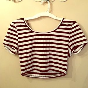 Striped Crop Top