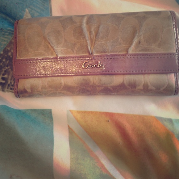 Purple Coach wallet