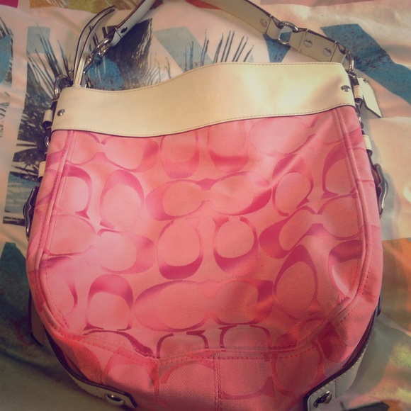 Pink Medium Sized Coach Purse