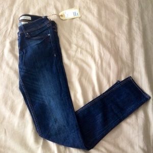 NWT H&M super low super slim medium wash jeans 27