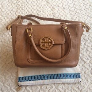 SOLD! Tory Burch Amanda Mini Satchel in Royal Tan