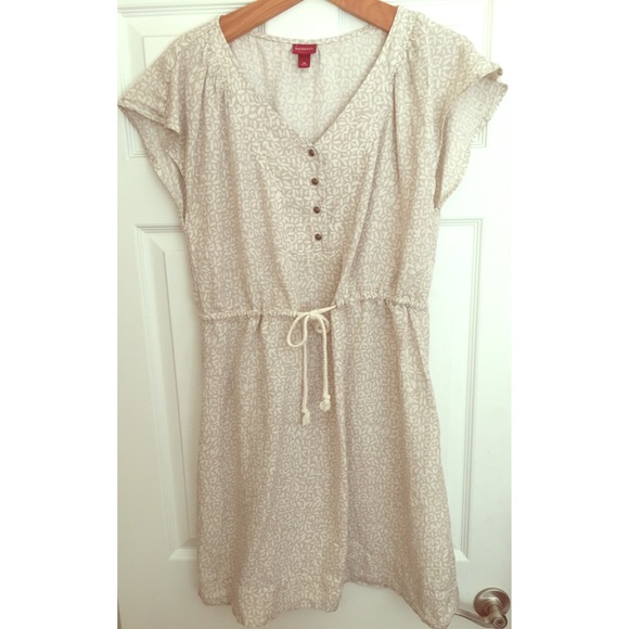 Linen Blend Casual Dress
