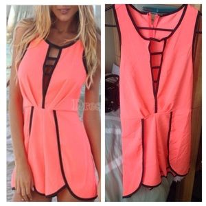 Sabo skirt pink romper MEDIUM